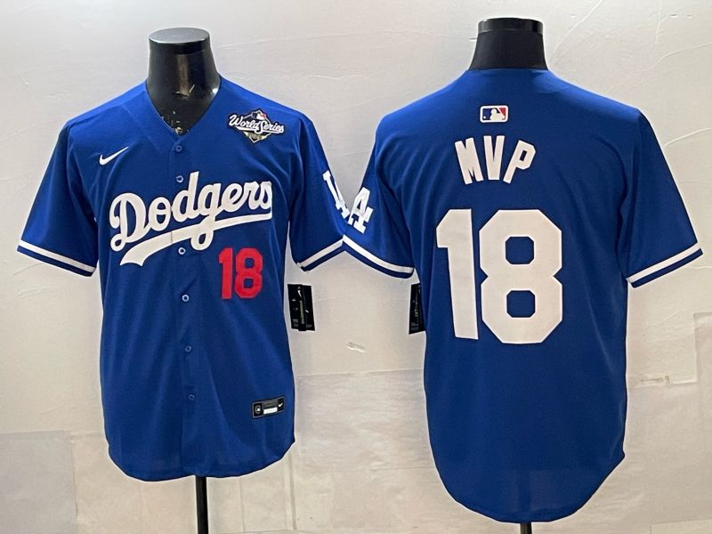 Men Los Angeles Dodgers #18 Mvp Blue 2026 Nike Game MLB Jersey 005->los angeles dodgers->MLB Jersey